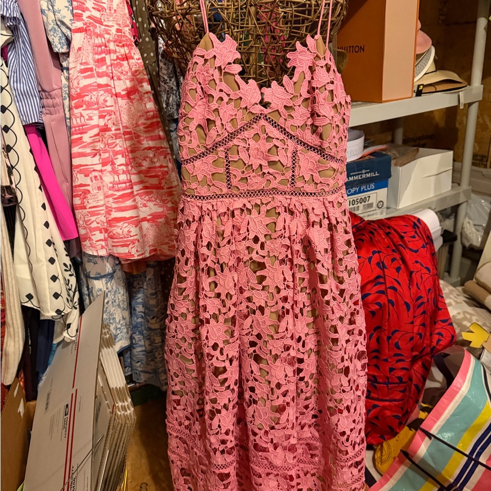 Self portrait Lace Spaghetti Strap Dress